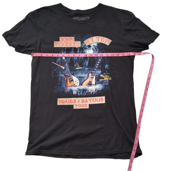 John Fogerty and ZZ TOP Blues and Bayou tour 2018 t-shirt - Picture 6 of 6